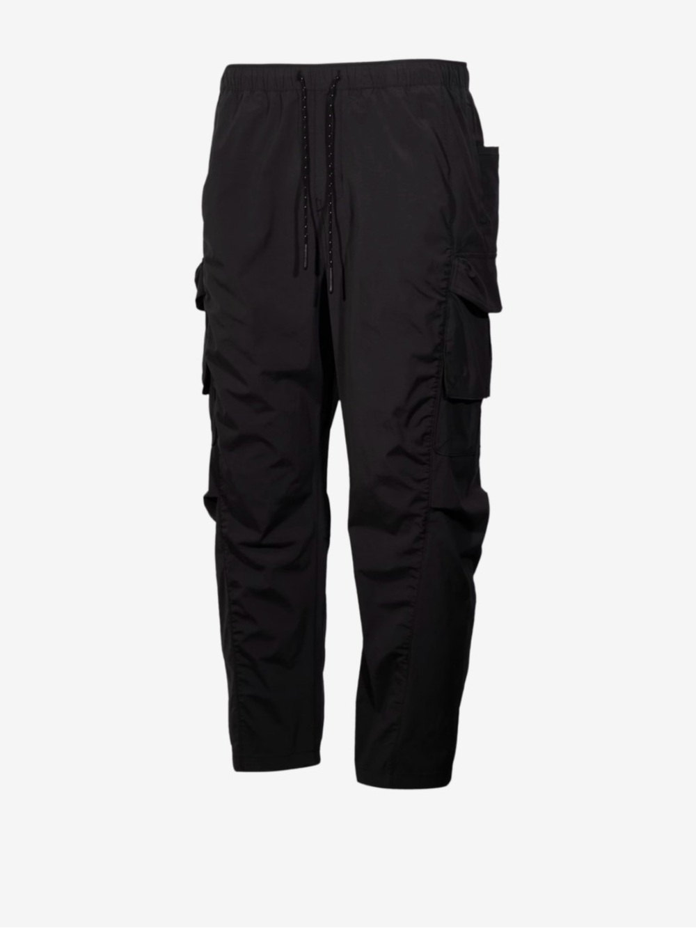 LCKR Rocdale Black Cargo Pants with Drawstring Waist